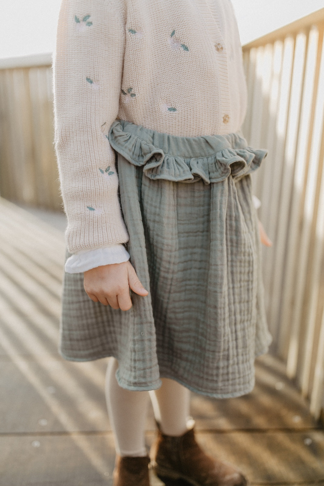 Muslin skirt 'green'