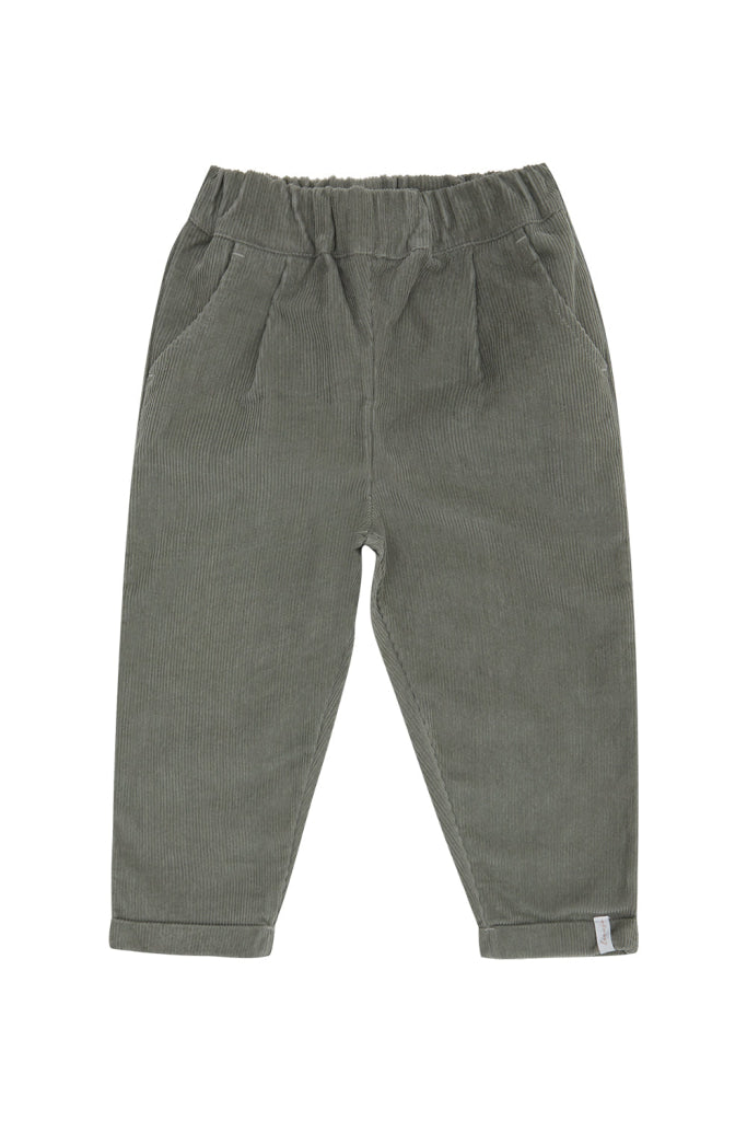 Cordhose ’Green’ Loose Fit Green / 62/68 Kindermode