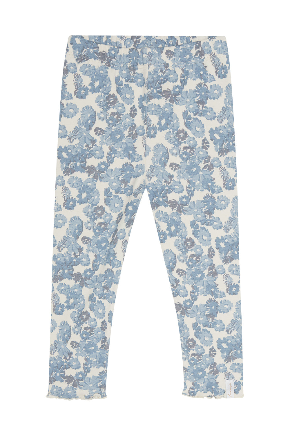 Jersey Leggings 'blue flowers' aus Bio-Baumwolle