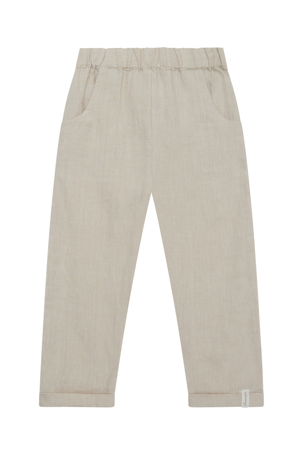 Unisex linen trousers 'sand'