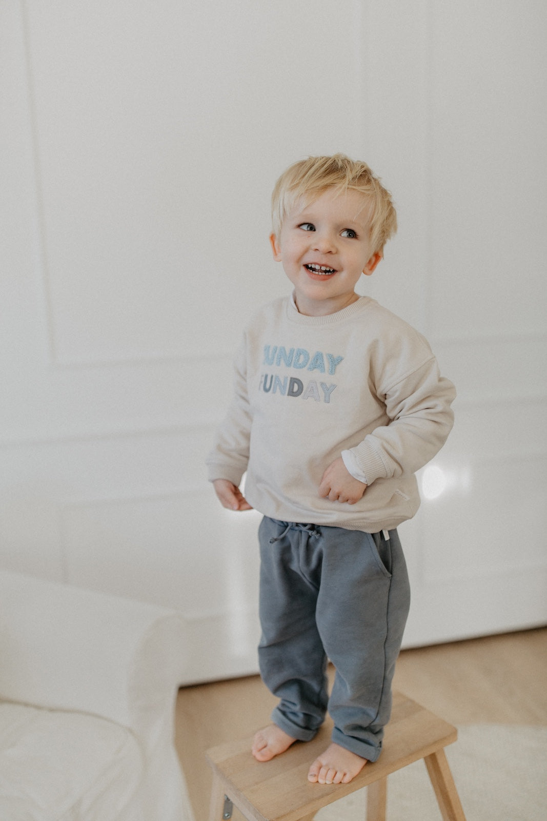 Oversized Sweatshirt 'sunday funday blue'