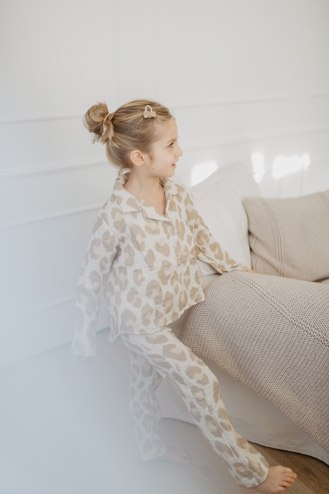 Mini-Me pyjama set 'leo' made of muslin for children