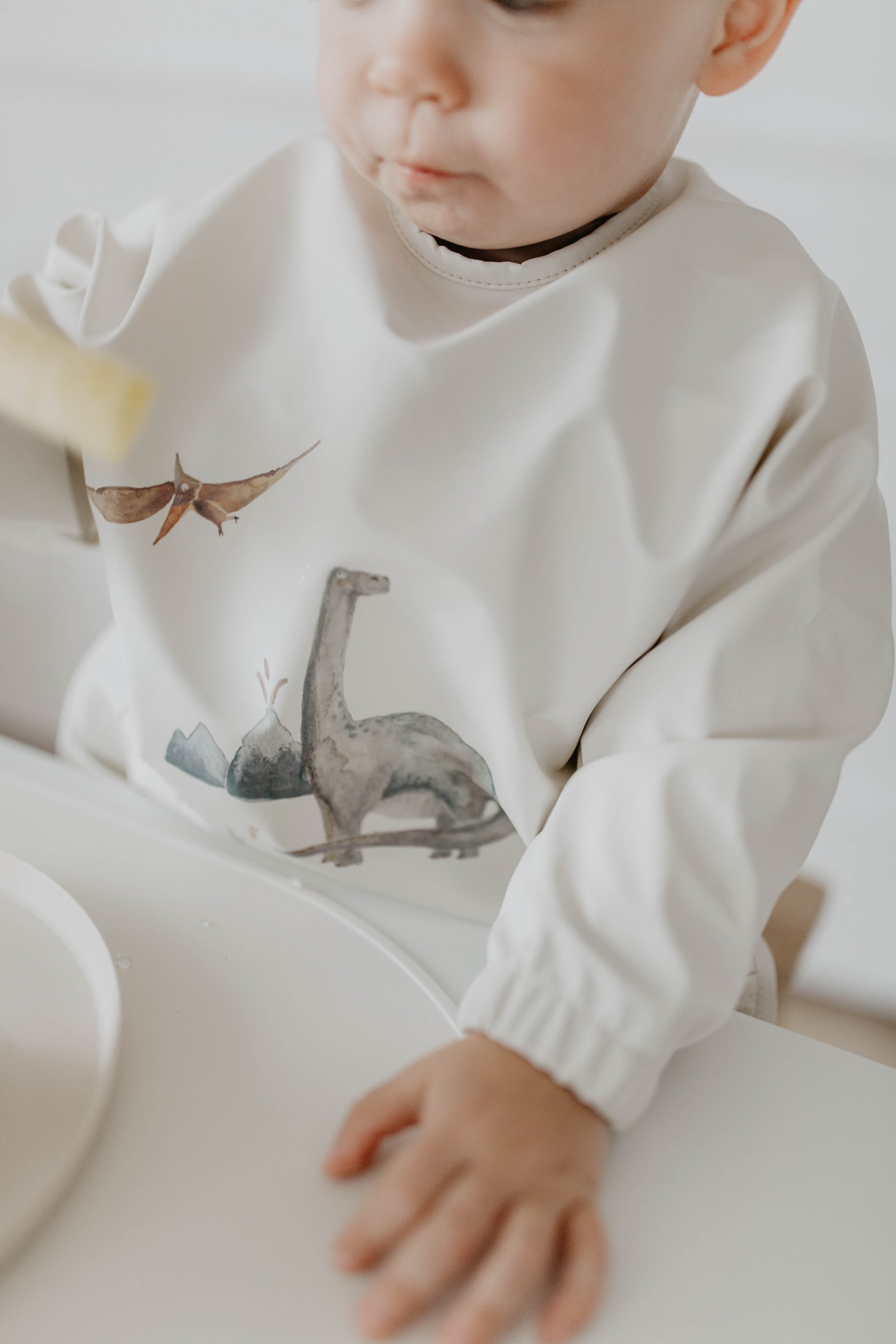 "Dino" long-sleeved bib