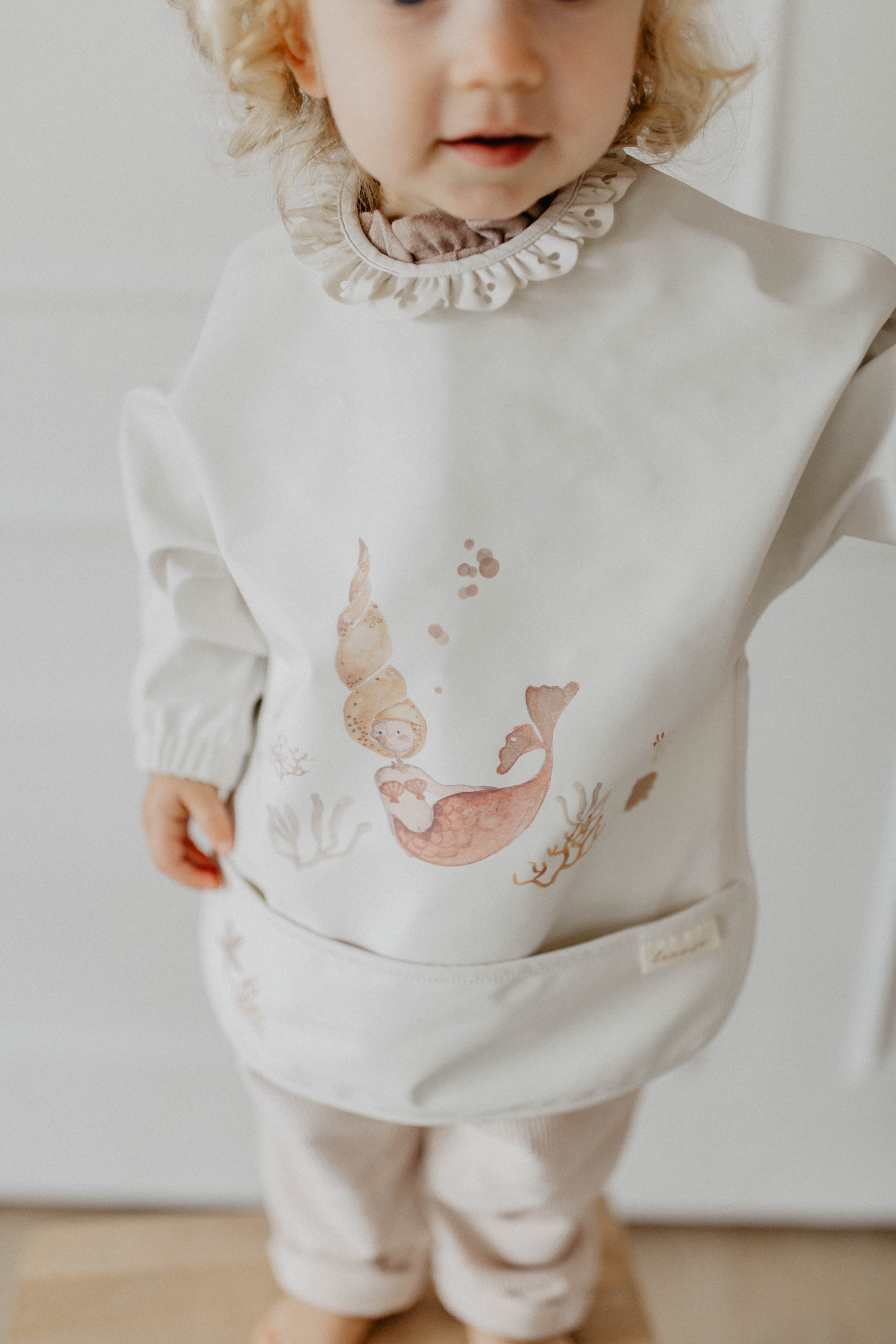 "Mermaid" long-sleeved bib