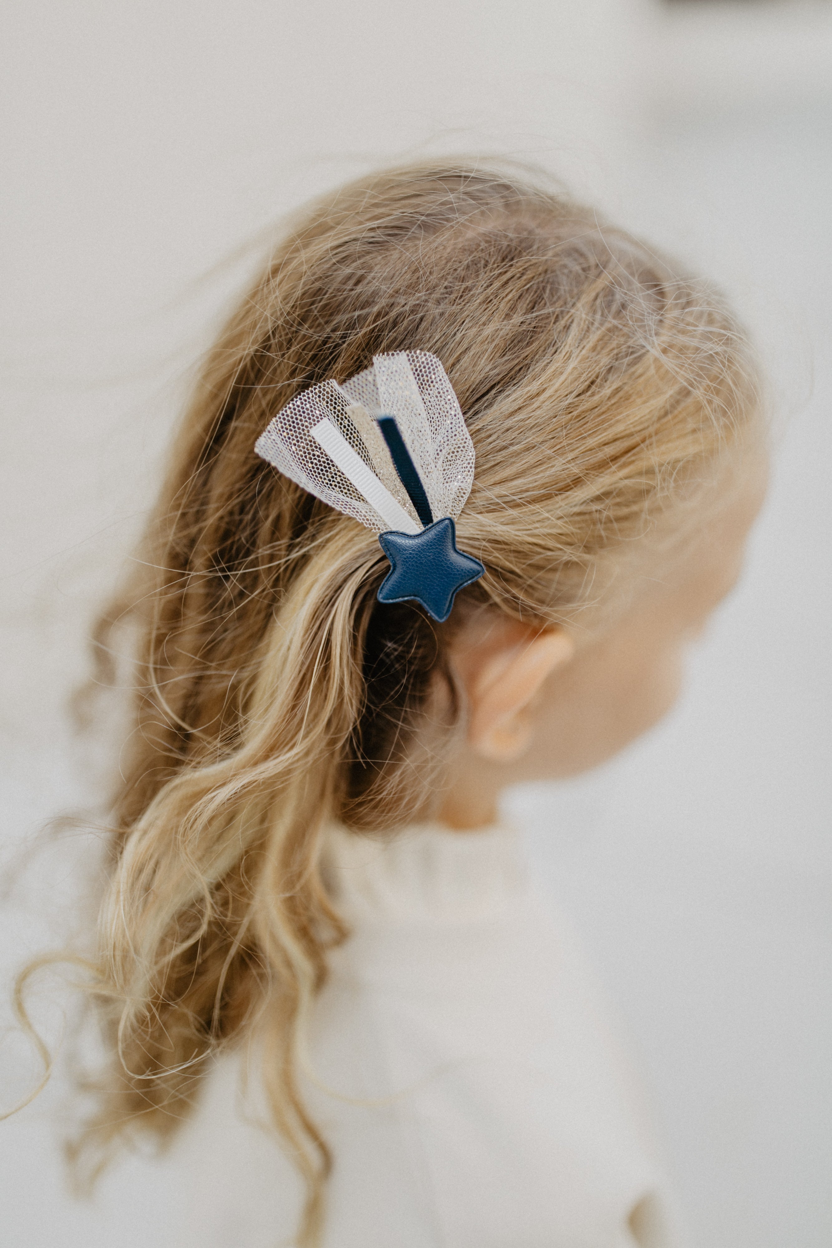 Hair clips 'shooting star mix navy'