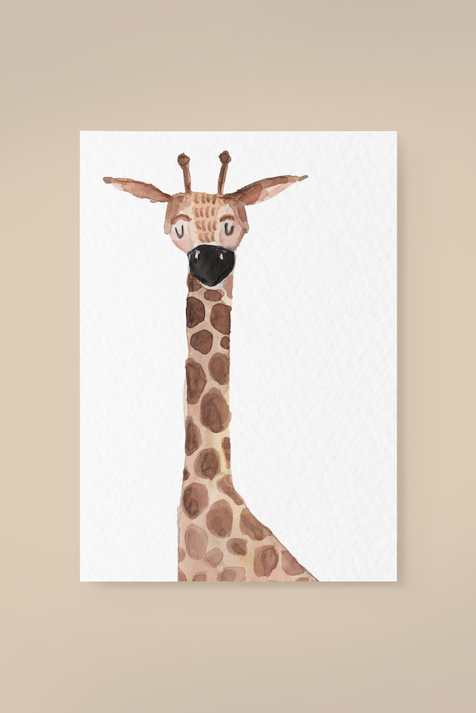 Postcard giraffe