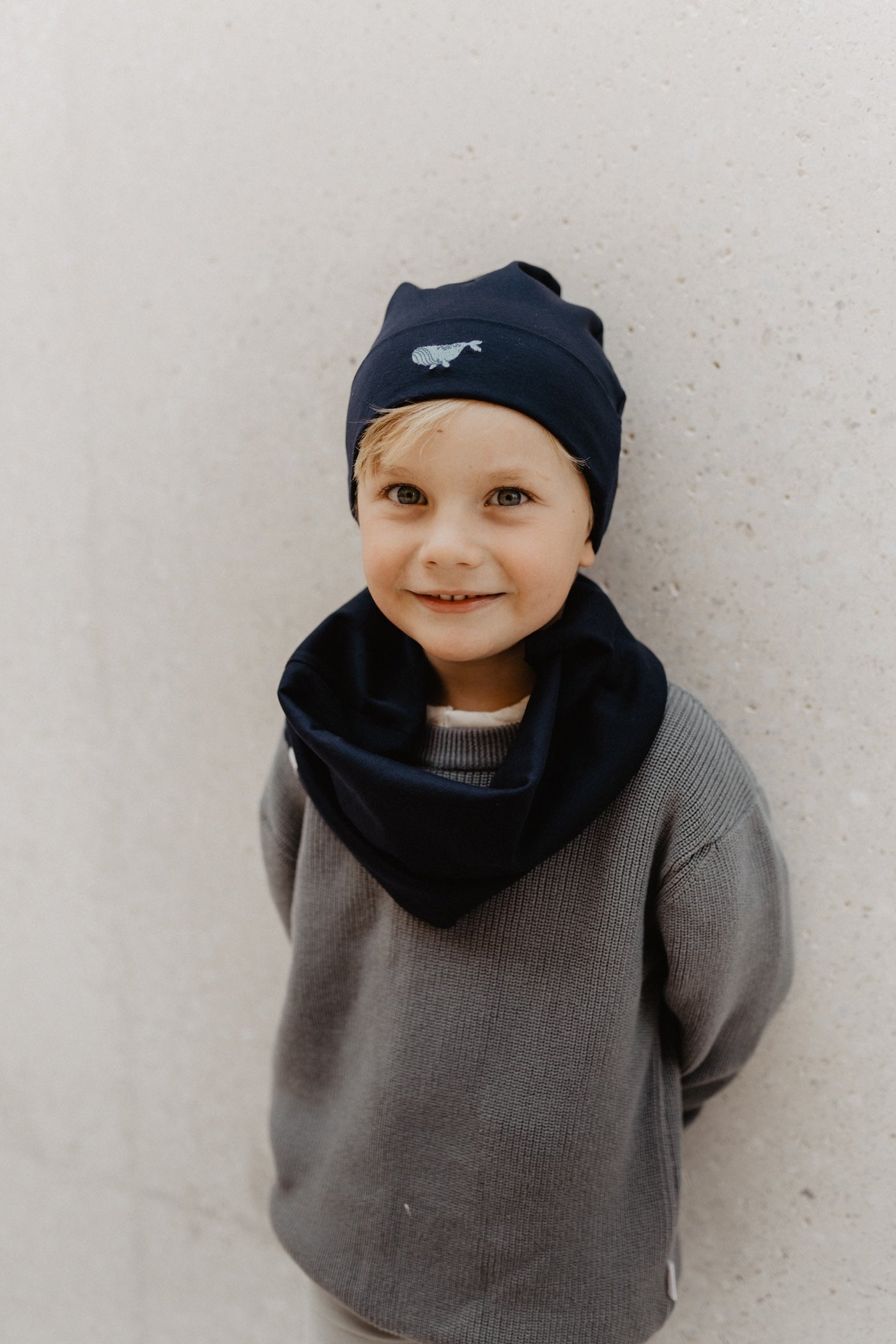 Organic cotton hat 'whale'