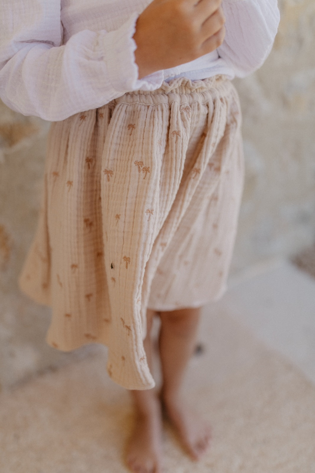 Muslin skirt 'palm trees'