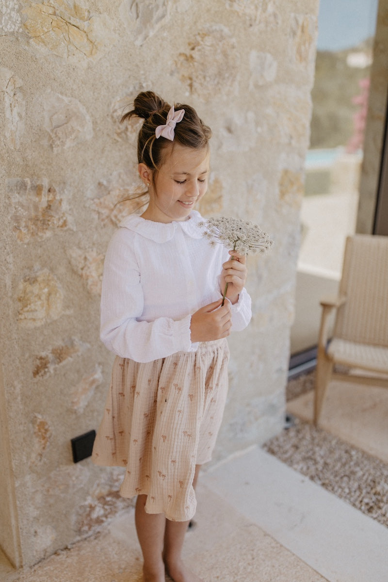 Muslin skirt 'palm trees'