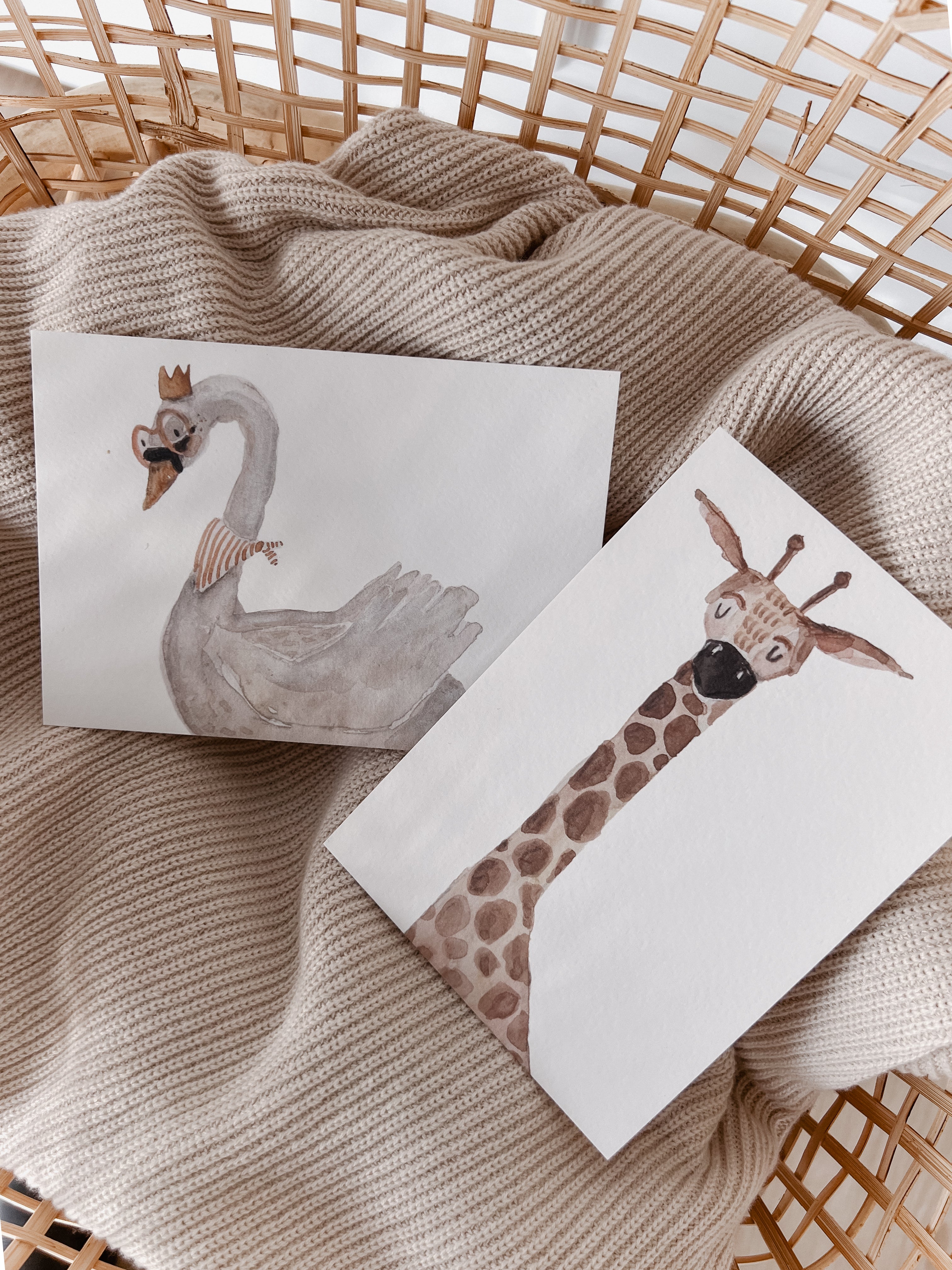 Postcard giraffe