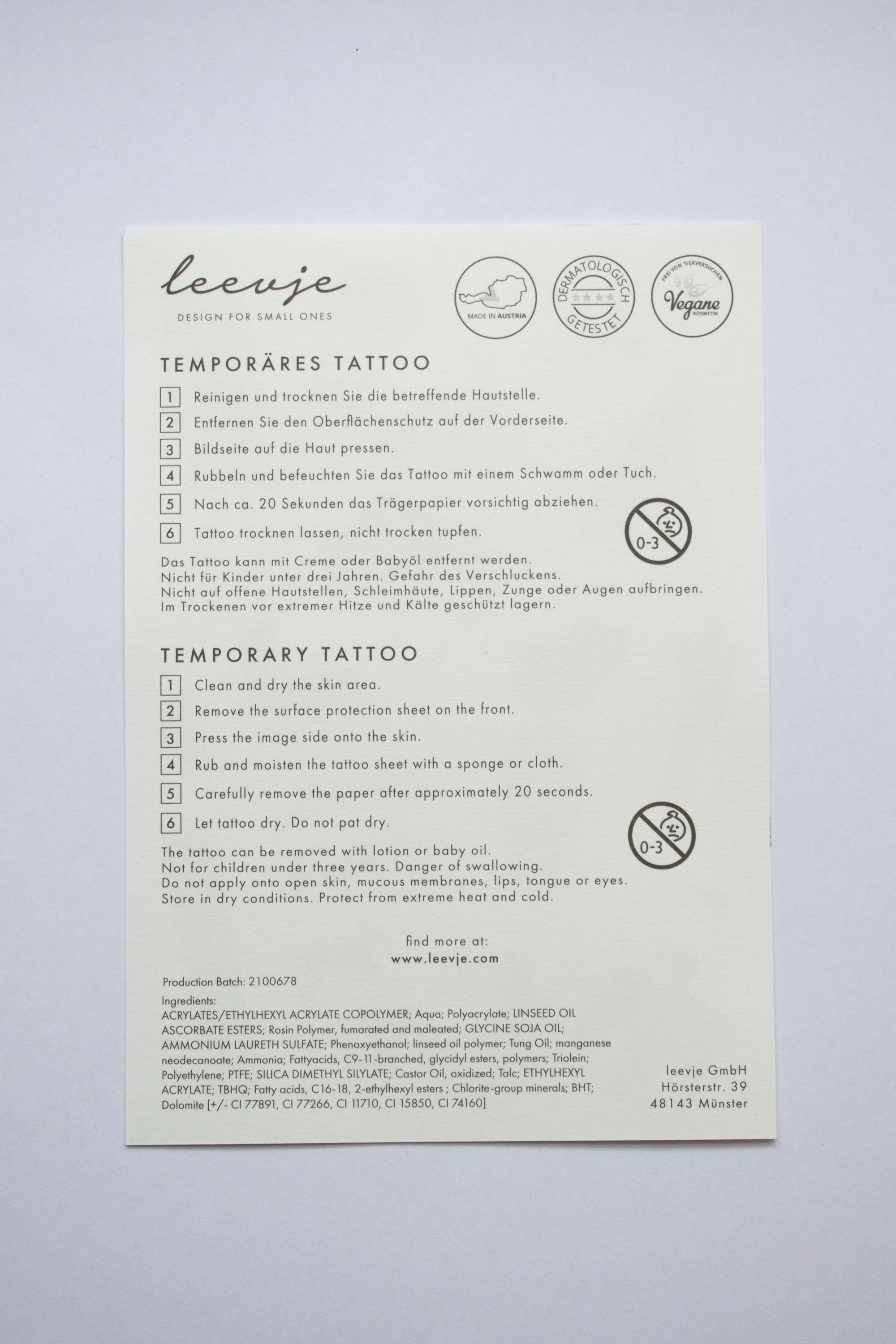 Organic Tattoos 'easter'