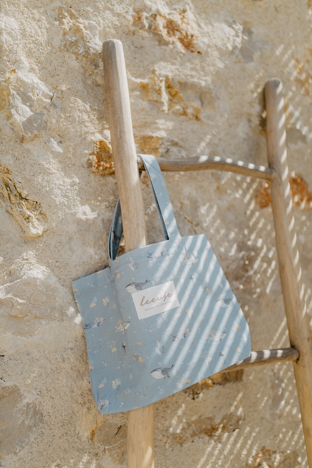 Fabric bag 'underwater blue' small