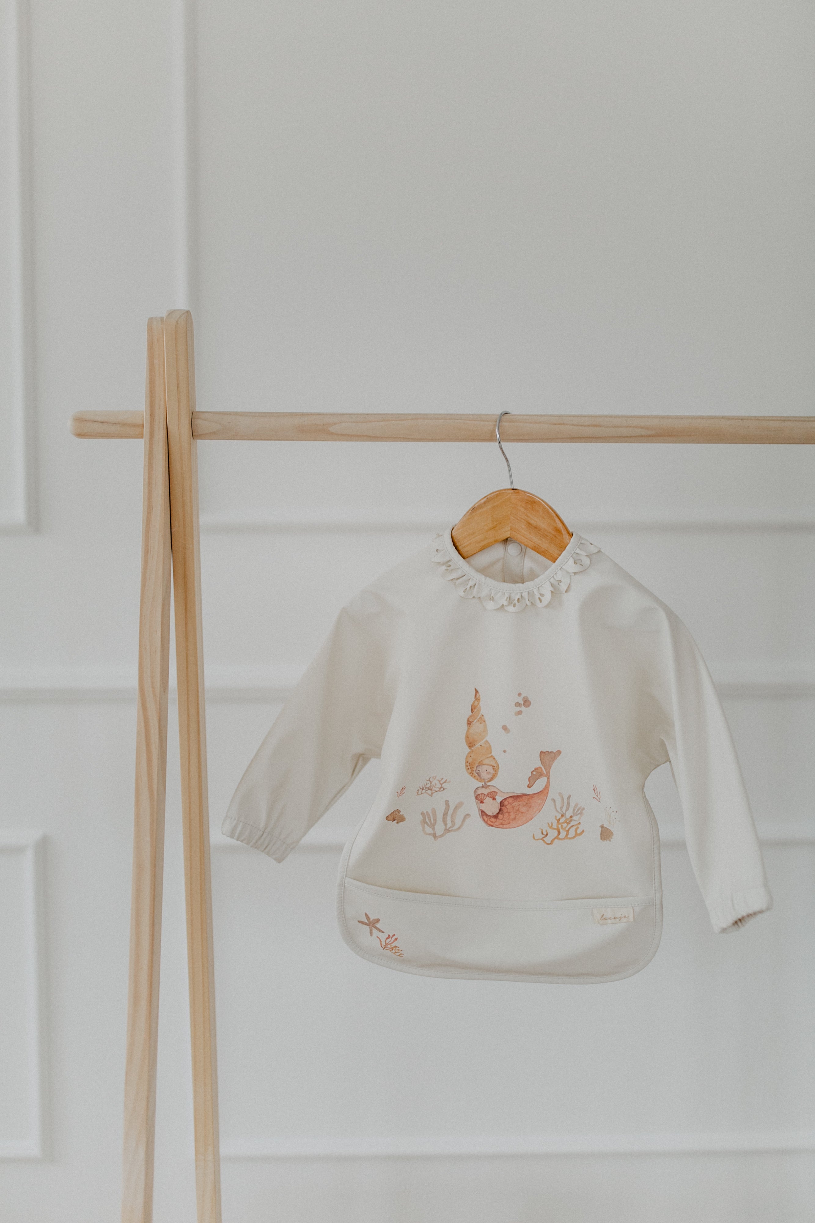 "Mermaid" long-sleeved bib