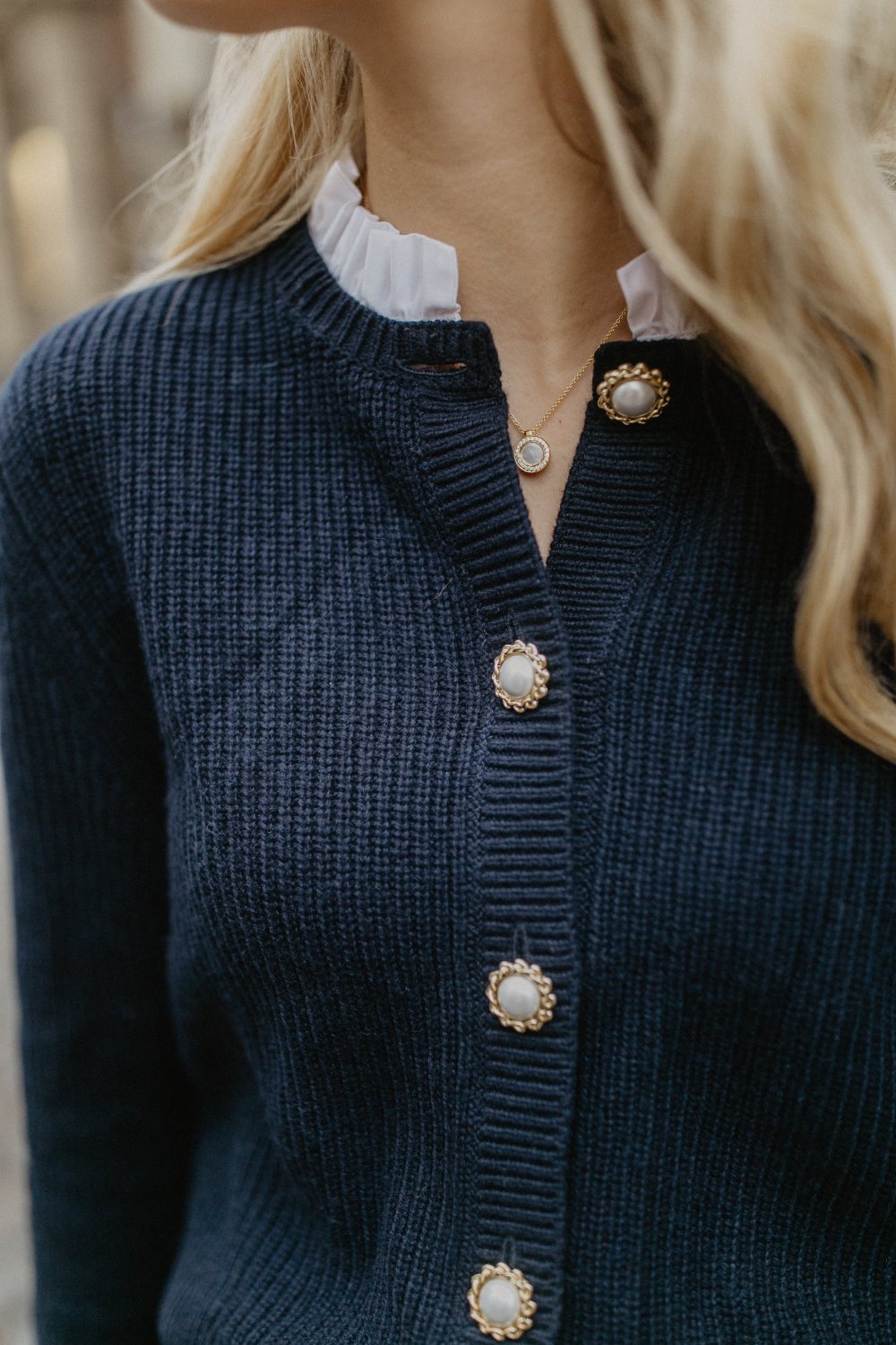 leevje by AM Cardigan 'Elina' navy