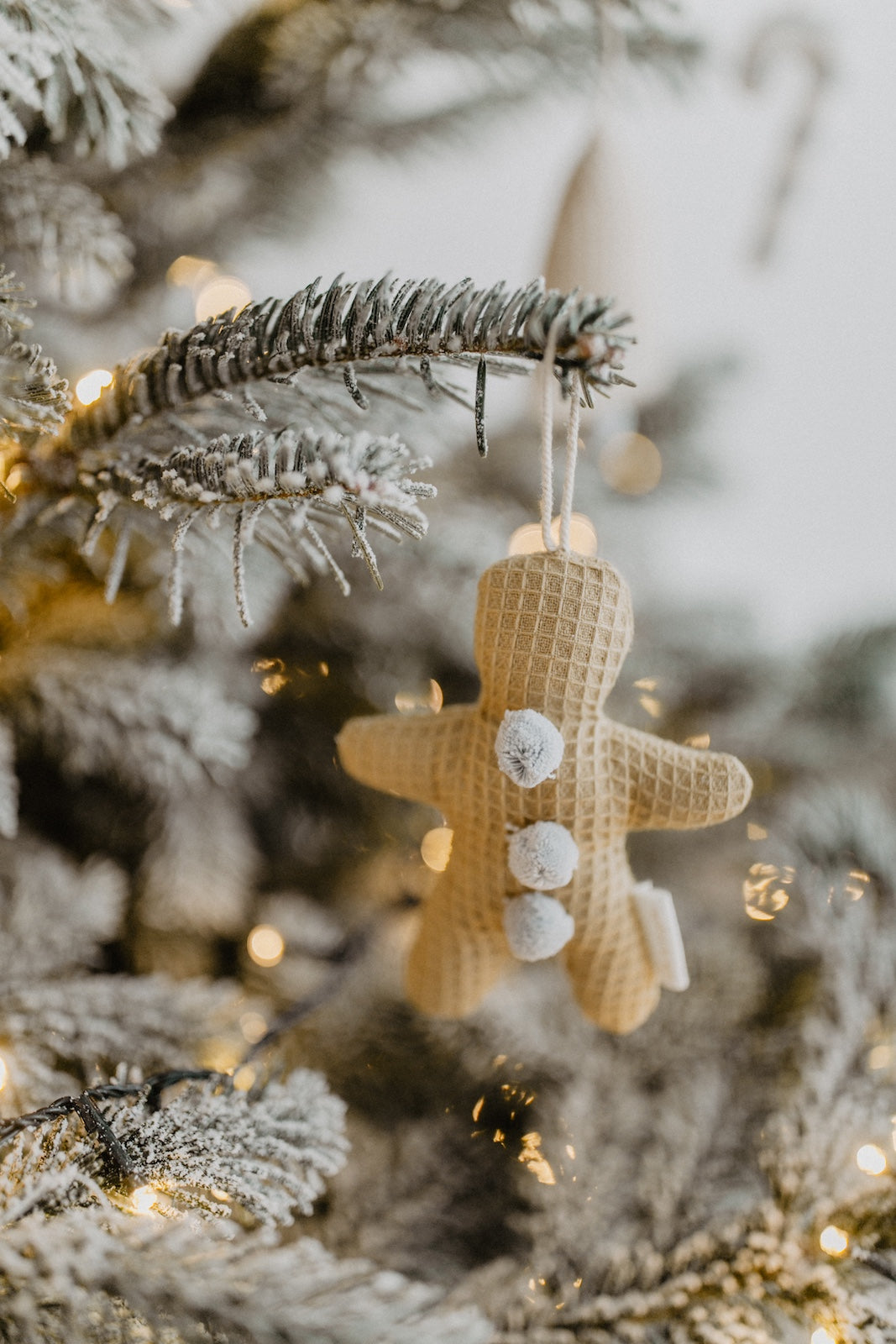 Baumschmuck 'blue gingerbread man, stars & present'