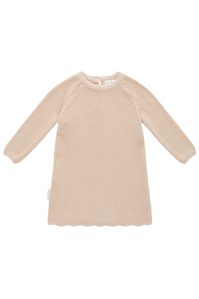 Chunky Knit Kleid Aus Bio Baumwolle Kindermode