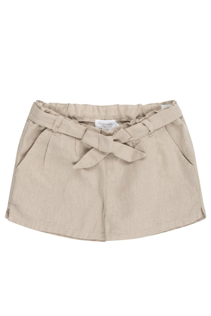 Shorts Mit Gürtel Aus Leinen Oat / 62/68 Hosen