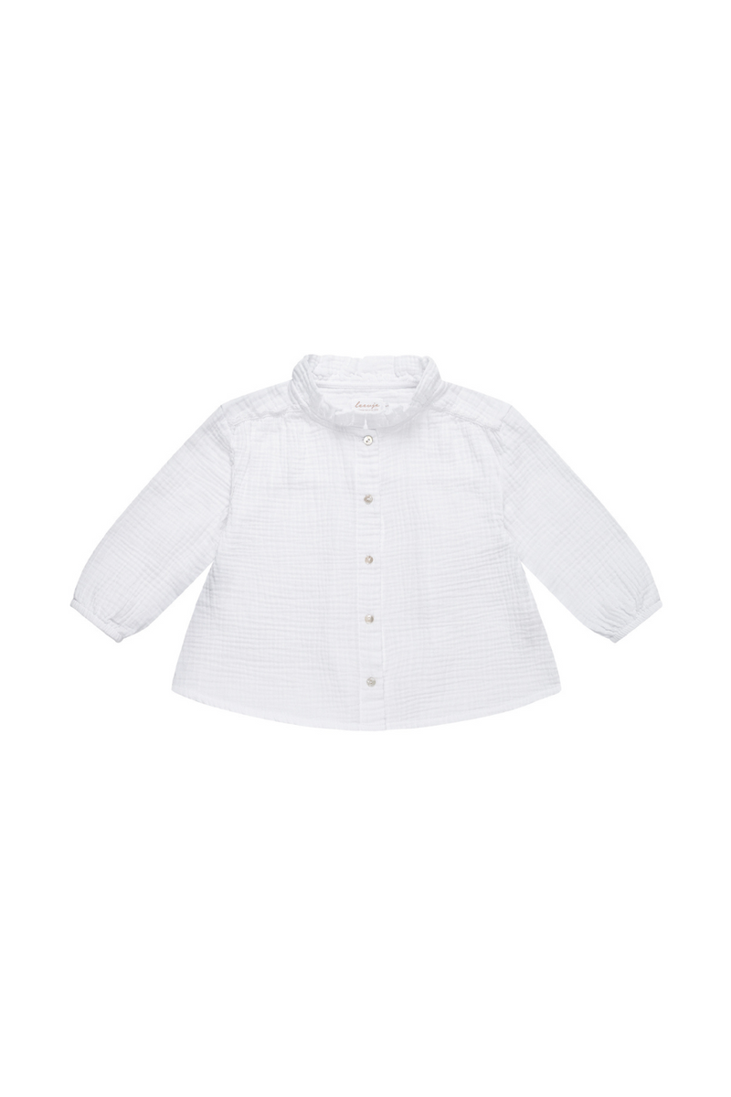 Mini-Me Oversized white muslin blouse