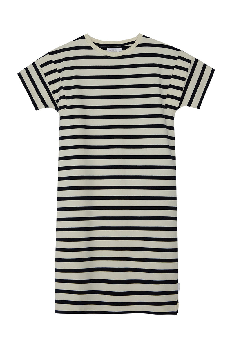 Mini-Me Sweatkleid 'navy stripes' für Frauen
