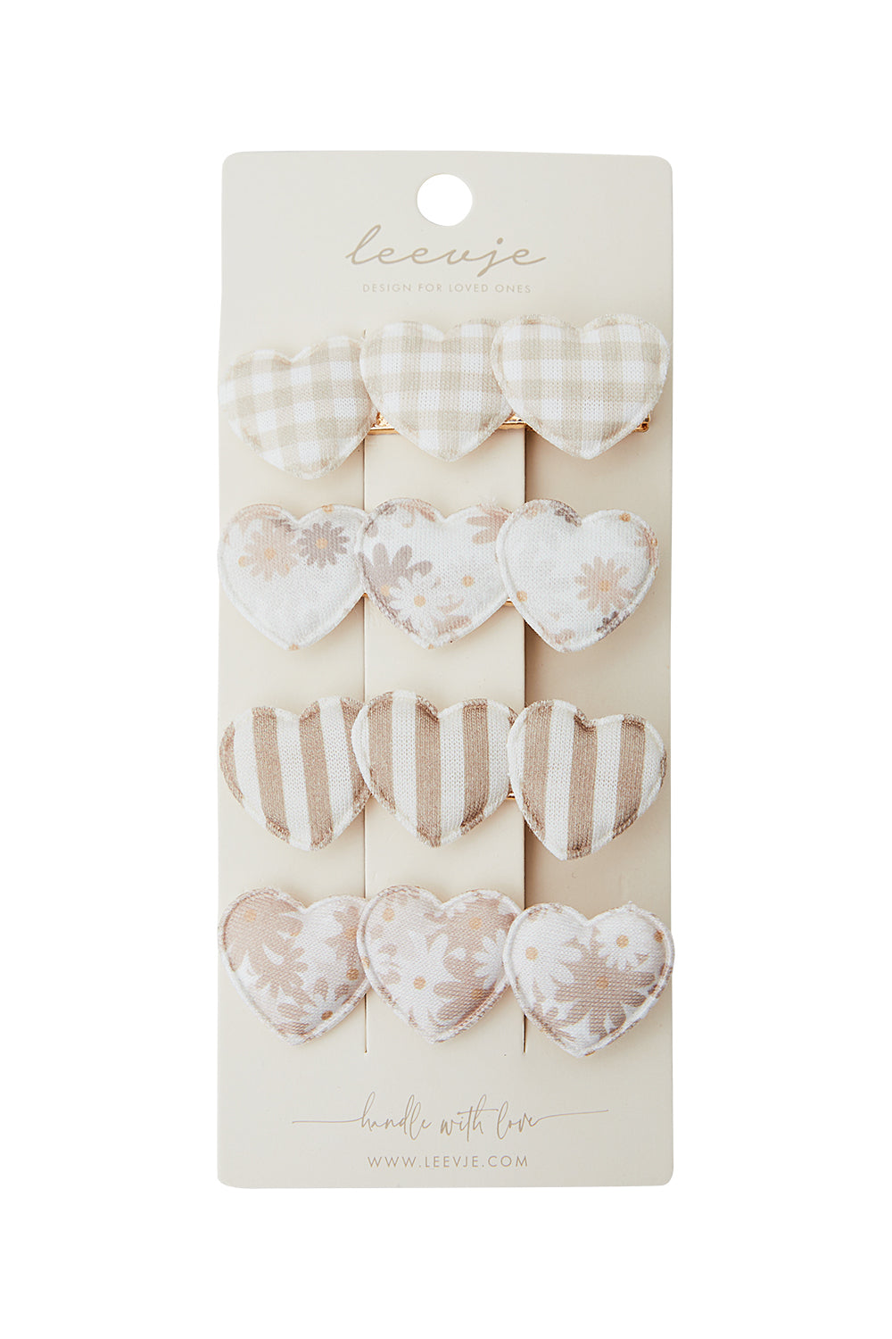 Hair clips 'summer hearts'