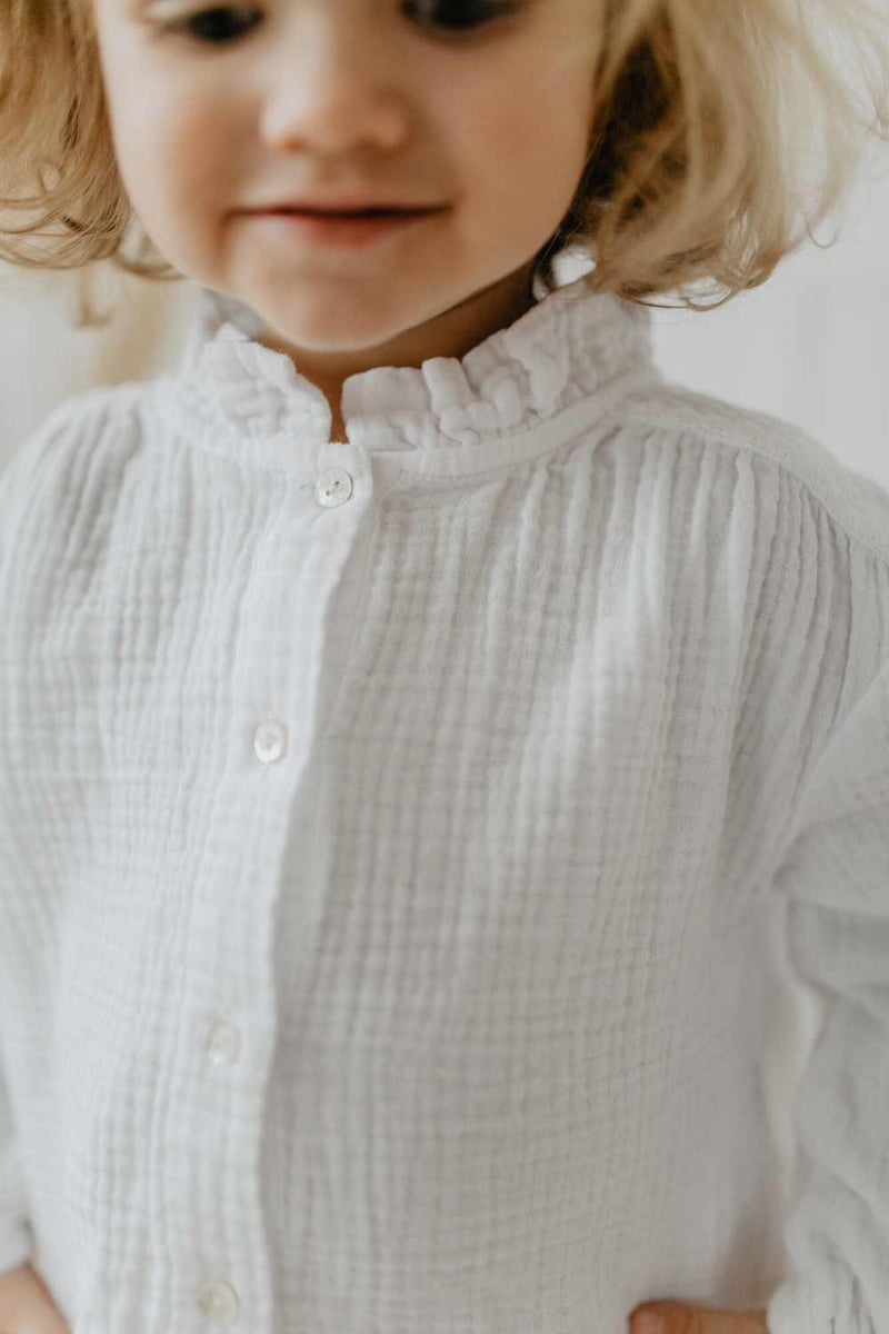 Mini-Me Oversized Bluse Aus Musselin Für Mädchen Kindermode