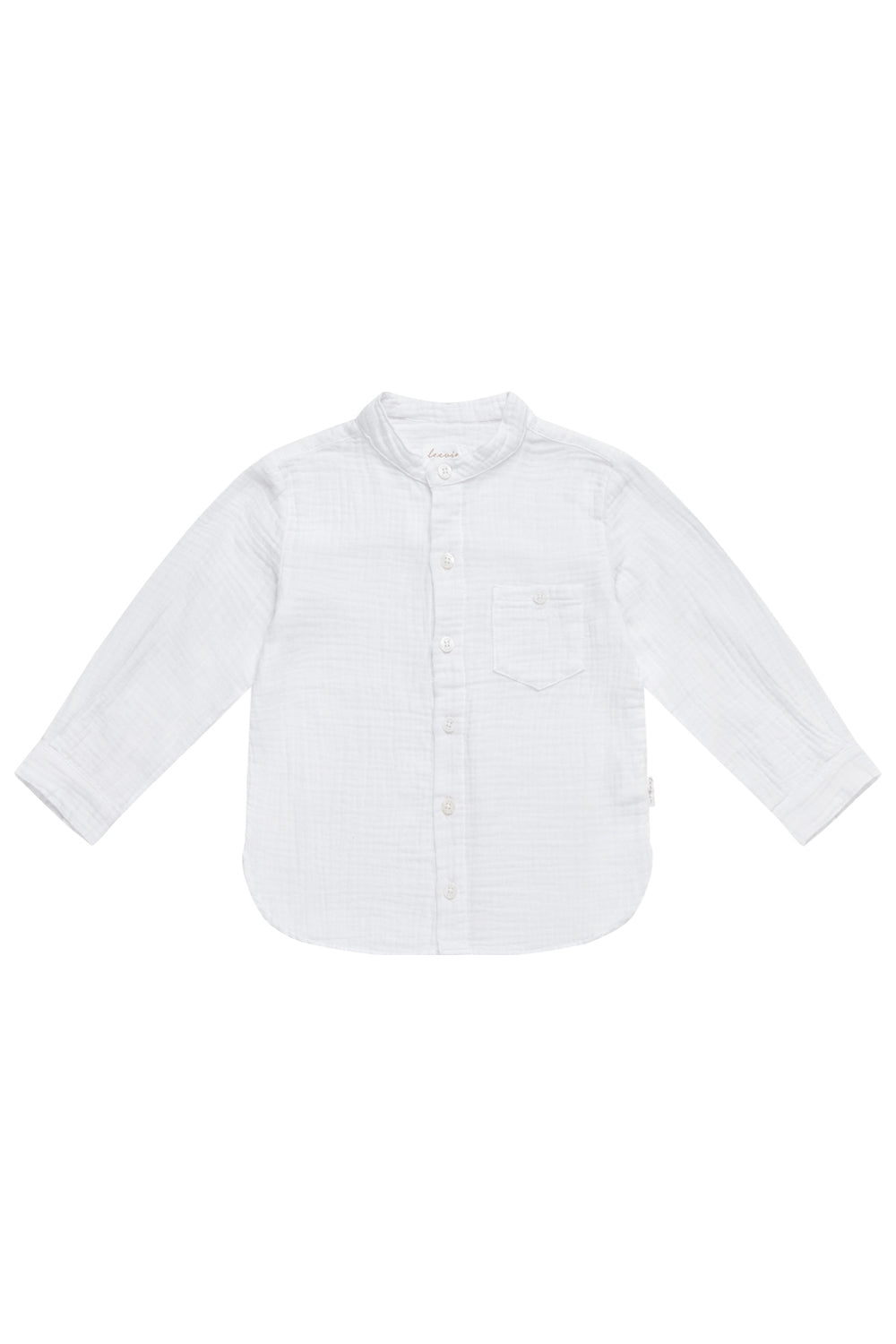 Muslin shirt with breast pocket