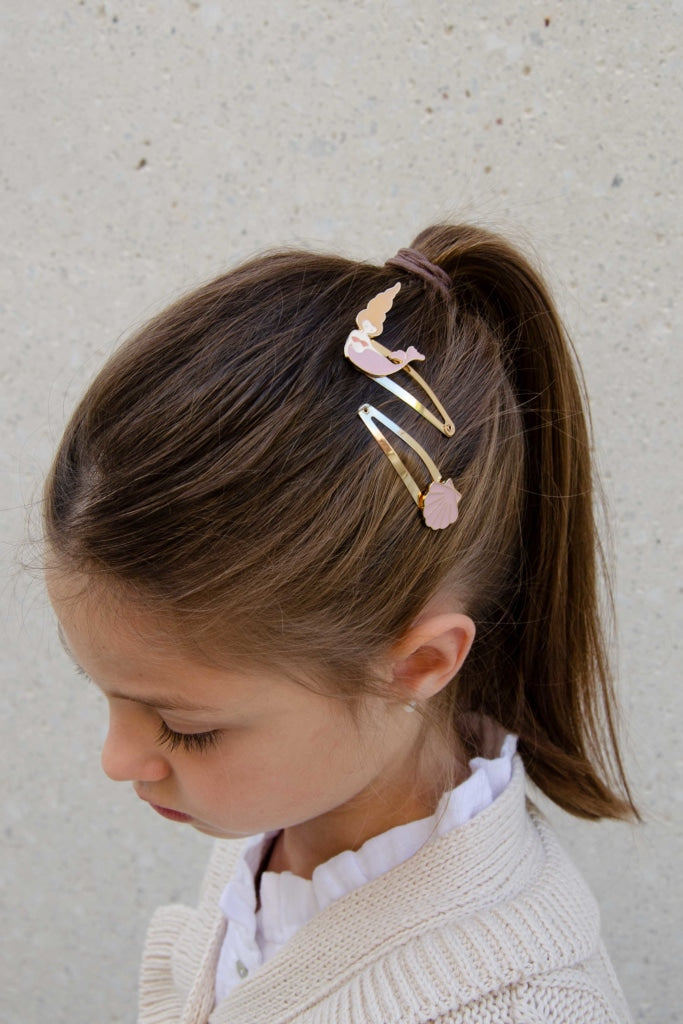 Haarspangen 'Enamel Beach Clips'