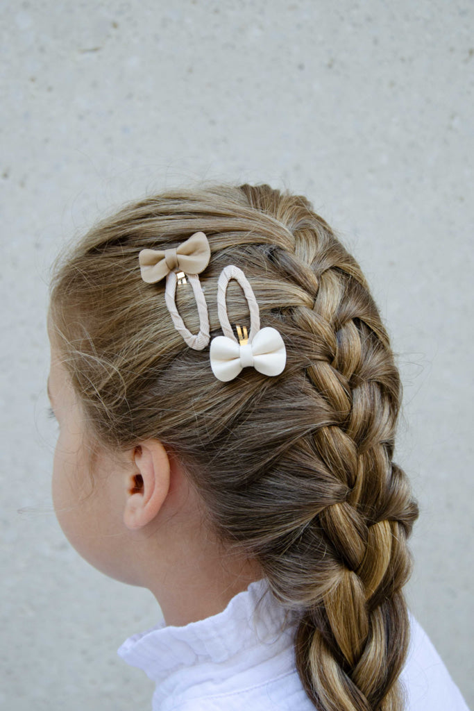 Haarspangen ’Vegan Leather Bows’ Kindermode