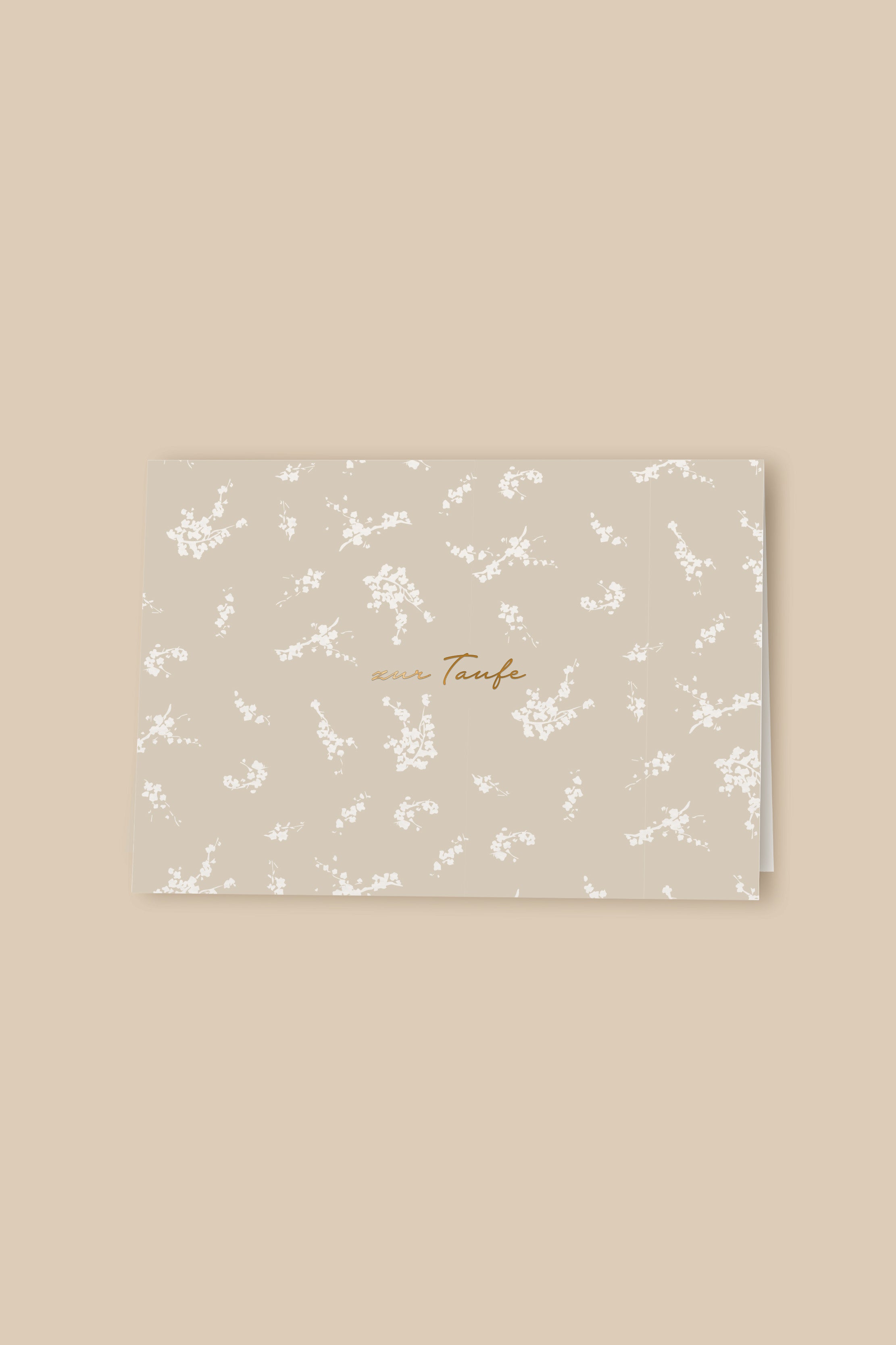 Greeting card "Zur Taufe" with envelope