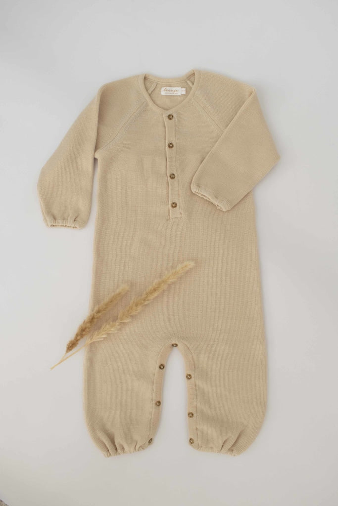 Feinstrick Baby Onesie 62/68 Merinowolle