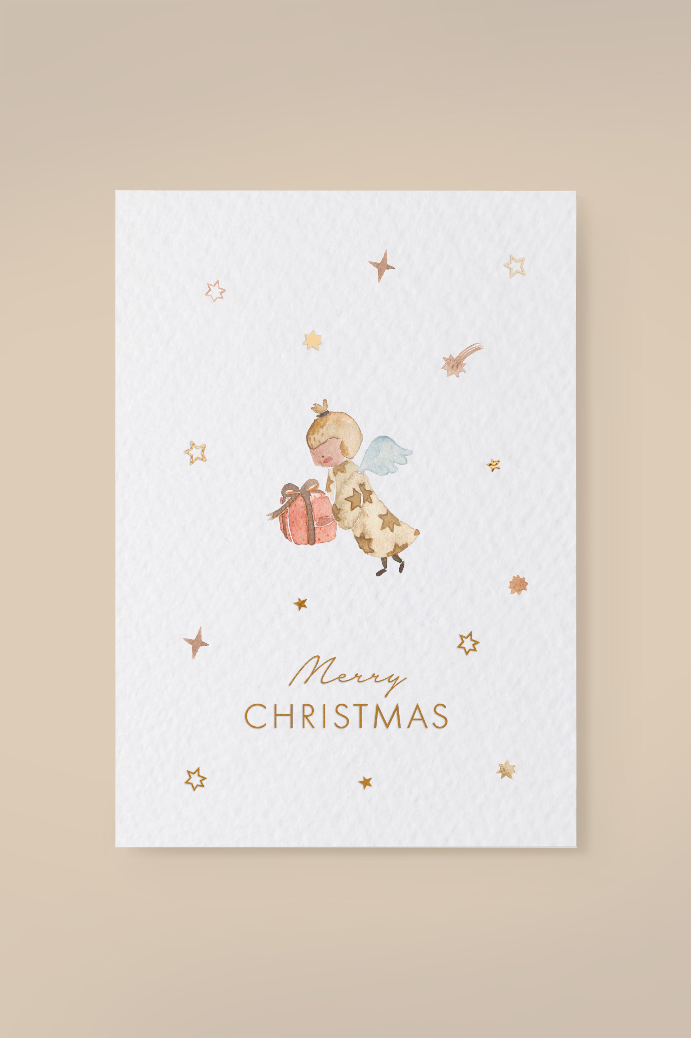 Postcard Angel 'Merry Christmas'