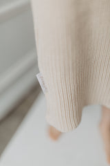 organic cotton chunky knit dress 