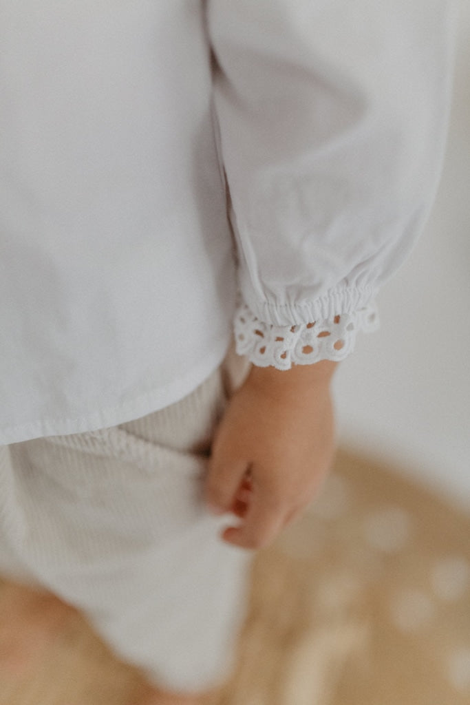 Spitzenbluse Mit Broderie Anglaise Für Kinder Blusen