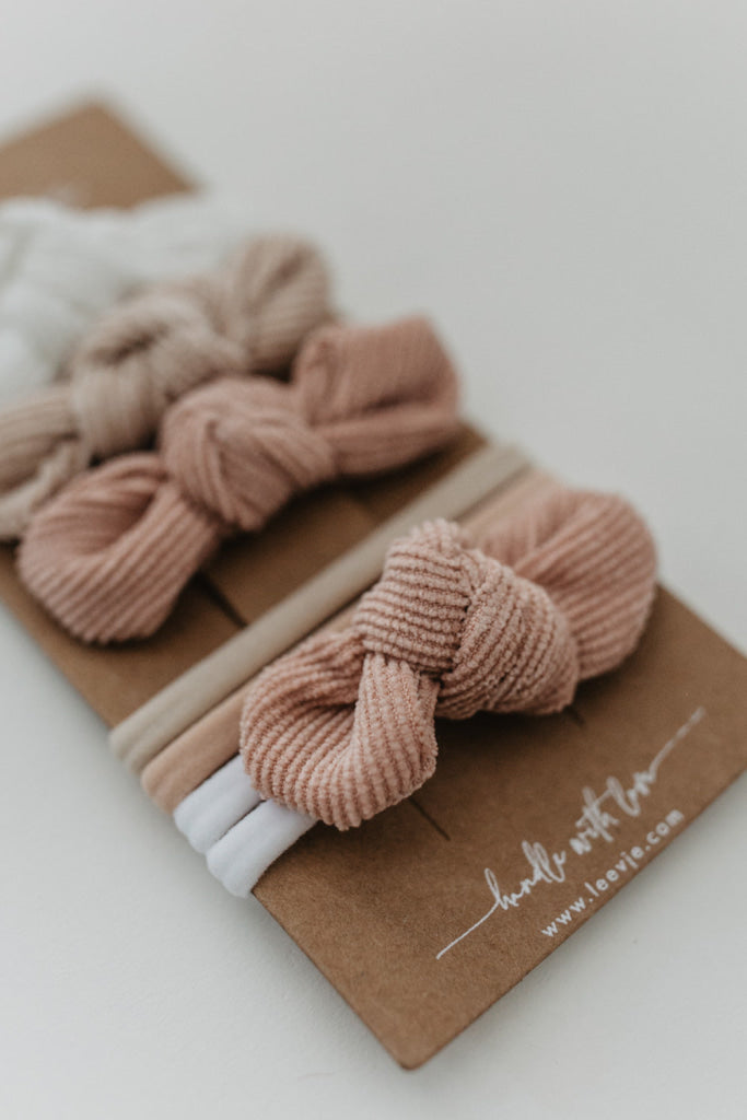 Haarspangen ’Mini Corduroy Bows Mix’ Kindermode