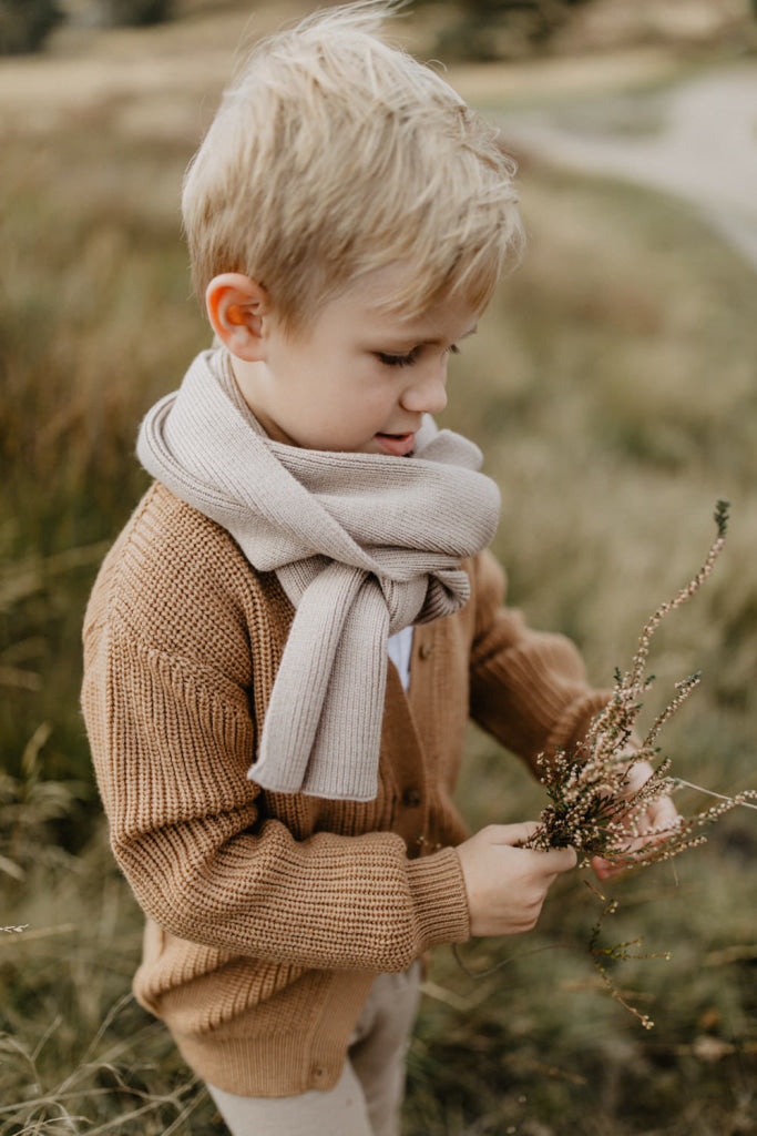 Strickcardigan Mit V-Ausschnitt Merinowolle